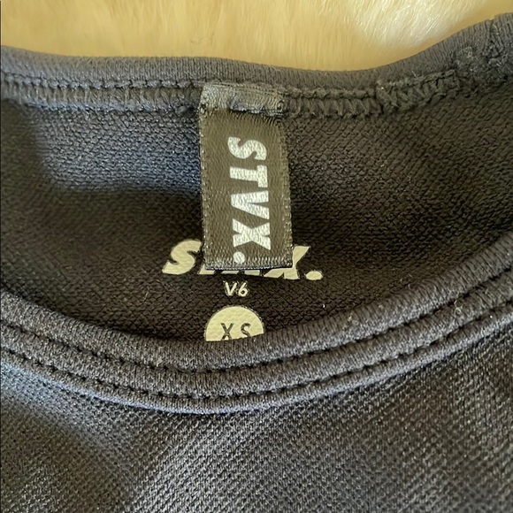 Stax.  Women's Blue Crop Top #129 - Picture 6 of 7